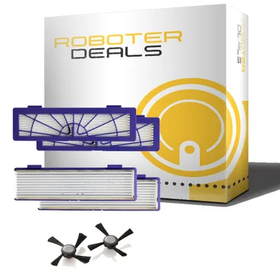 Ersatzbürsten & Filter Für X-plorer Staubsauger – 1x Hauptbürste + 10x Seitenbürsten + 5x Filter – Für Serie 40, 45, 50