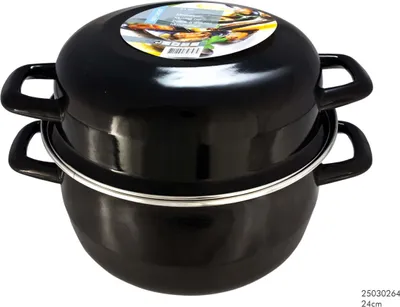 Immagine prodotto di Padella per cozze 24 cm Smalto nero