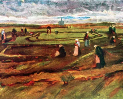 Zdjęcie produktu dla Vincent Van Gogh Art Print Obraz - Pejzaż z mendrcami, 1882 (40 x 50 cm)