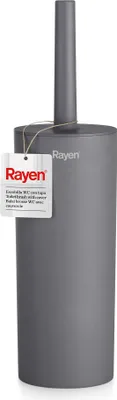 Produktbild von Rayen WC-Bürste mit Deckel, 37 x 9,2 cm, dunkelgrau, hygienisch