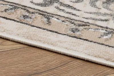 Produktbild von Tapiso Teppich ARES klassisch grau beige Wohnzimmer 300 x 400 cm