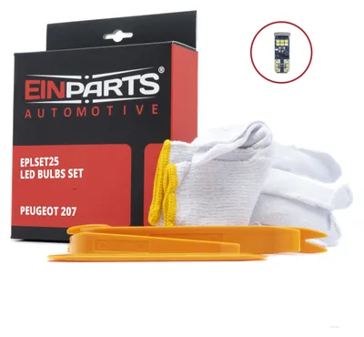 Obrázek produktu pro Einparts Automotive – sada LED pro Peugeot 207 – LED diody – sada pro interiér
