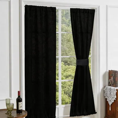 Produktbild von Verduisterungsgardine - Schwarz - 100x64cm für Fenster und Türen