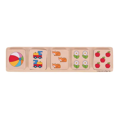 Obrázok produktu pre Bigjigs Toys Vkladacie počítacie puzzle