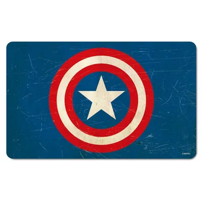 Produktbild von Marvel Avenger Frühstücksbrettchen Captain America Logo Kinder Frühstücksbrett