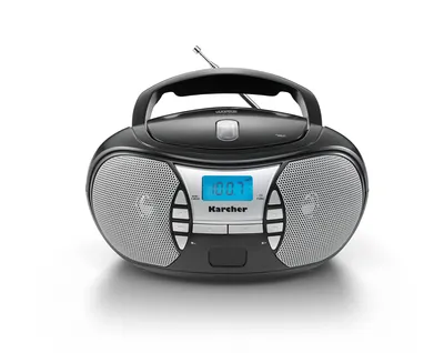 Produktbild von KARCHER RR 5025-B tragbares Radio, CD-Player mit Netz-und Batteriebetrieb, UKW-R