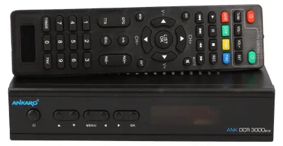 Obrázek produktu pro Ankaro DCR 3000 Plus digitální kabelový přijímač 1080p Full HD pro kabelovou televizi s funkcí PVR nahrávání (HDTV, DVB-C/C2, HDMI, Scart, koaxiální, Mediaplayer, USB) automatická instalace-černá barva