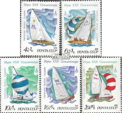 Produktbild von Briefmarken Sowjetunion 1978 Mi 4781-4785 (kompl.Ausg.) postfrisch Olympische Sommerspiele 80