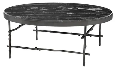 Obrázek produktu pro Casa Padrino konferenční stolek bronz / černá Ø 100 x v. 39 cm - nábytek
