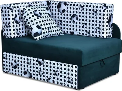 Produktbild von Family Meble Kindersofa Bambino Ecksofa mit Schlaffunktion Bettzeugbehälter 3 Schlaflängen Strapazierfähiges Material Schmutzabweisend (Tr28/Pilki_14)