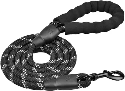 Produktbild von Hundeleine 3 m, verstellbar, Nylon, Doppelkarabiner, reflektierend, für Training