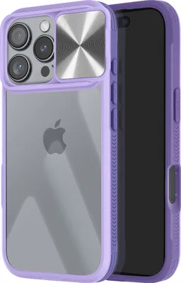 Produktbild von Avizar, Schutzhülle für iPhone 16 Pro QI-kompatibel Kameraabdeckung, Violett