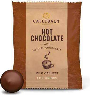 Produktbild von Hot Chocolate Vollmilch Callets, Callebaut 25x35g im Spender