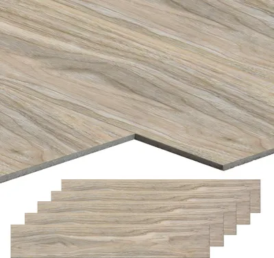 Produktbild von XMTECH Vinylboden PVC Bodenbelag Selbstklebende Vinyl-Dielen, Dielen Planke Rutschfest Holzoptik Dielen für Fußbodenheizung, Dicke 2 mm - 5m²/36 Dielen, Hellgrau