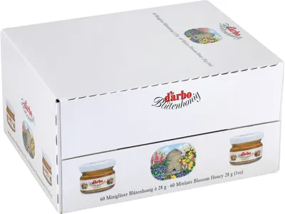 Immagine prodotto di Vasetto mini di miele di fiori Darbo 70000028 28g 60 pz./confezione.