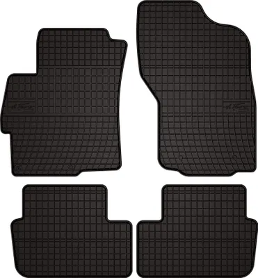 Immagine prodotto di Tappetini auto in gomma adatto per Mitsubishi Lancer VIII CY (2007-2016, berlina, sportback) neri, set 4 pz, con fissaggi