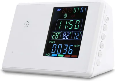 Zdjęcie produktu dla Cyfrowy detektor formaldehydu higrotermograf budzik tester dwutlenku węgla monitor jakości powietrza analizator gazu