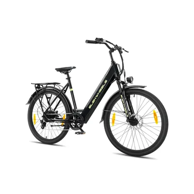 Produktbild von E-Bike 26 Zoll Damen Herren, Elektrofahrrad 250W, 36V 10Ah Akku(60-90km), 7 Gang, 25 km/h, City Pedelec mit LCD Display, Scheibenbremsen