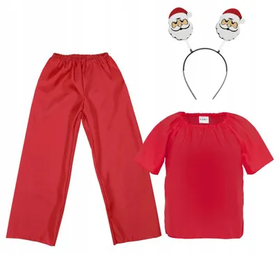 Produktbild von Weihnachts-Nikolaus-Kostüm Set für Kinder 146-158 3-teilig