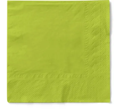 Produktbild von Tissue Cocktail-Serviette Kiwi, 24 x 24 cm, 150 Stück - Mank