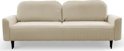 Produktbild von Sofa FILO mit Schlaffunktion, Schlafsofa, Wohnzimmersofa, Couch, Soffa, Bettsofa, Velours-Stoff – Beige VELLUTO 2