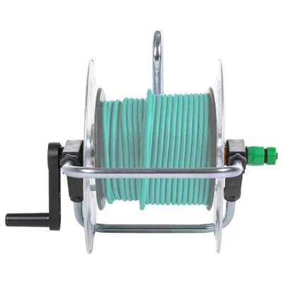 Produktbild von vidaXL Schlauchtrommel Wandmontage für 50m 1/2" oder 35m 3/4" Schlauch