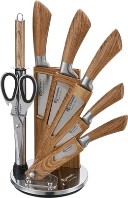 Immagine prodotto di Set di coltelli con elegante portacoltelli - 8 pezzi