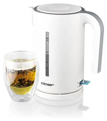 Obrázok produktu pre Cloer 4111, 1,7 L, 1800 W, Biela, Plast, Indikátor úrovne vody, Bezšnúrový