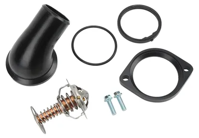 Image de Boîtier de col d'eau à 45 degrés avec thermostat 90916?03046 – Pièce de rechange pour LS, LS1, LS2, LS7 – Noir