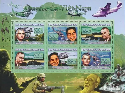 Produktbild von Briefmarken Guinea 2007 Mi 5172-5177 Kleinbogen (kompl. Ausgabe) postfrisch Vietnamkrieg