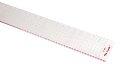 Produktbild von Aristo Schneidelineal 30 cm rote Schneidekante, glasklar