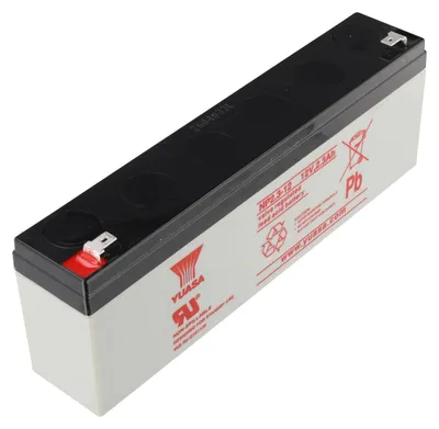 Image de Yuasa NP2.3-12 Batterie plomb PB 12 Volt 2,3Ah Faston 4,8mm