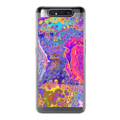 Produktbild von MuchoWow® Handyhülle Schutzhülle Hülle für Samsung Galaxy A80 Kunst - Formen - Farbe - Psychedelisch Silikon Softcase Handy Hülle - Schutzdeckel