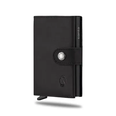 Produktbild von Santo Smart Wallet mit Münzfach | Kreditkartenetui Kartenhalter Geldbeutel | RFID Protection | aus Echtleder