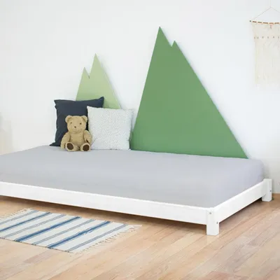 Produktbild von Children's Wooden Single Bed TEENY - White - 90 x 200 cm