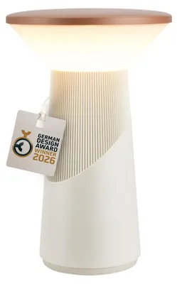 Image de Briloner Lampe de table LED sans fil 15 x 24 cm 2,6 W 200 lm 2700 K blanc chaud dimmable design award coffee - Lampe de chevet salon chambre balcon