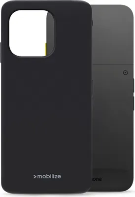 Produktbild von Mobilize Rubber Gelly Handyhülle für Fairphone 6 Hülle Flexibles TPU Backcover - Schwarz