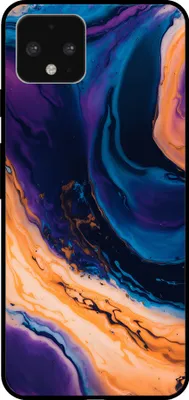 Produktbild von Smartphonica Handyhülle für Google Pixel 4 mit Marmordruck - TPU-Rückseite Fall Marmor-Design - Blau