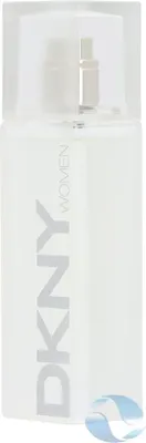 A bottle of DKNY Women Energizing perfume.