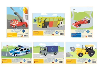 Produktbild von Laubsäge-Vorlagen Fahrzeuge Sort.6 Stk.