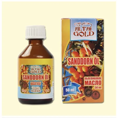 Produktbild von Altai Sanddornöl Sanddorn Pflanzenöl Naturprodukt Облепиховое масло 50 ml