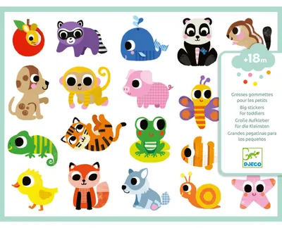 Image de Autocollants « Bébés animaux », Djeco