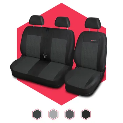 Produktbild von Autositzbezüge Universal Schonbezüge PKW Auto Transporter 1+2 BUS Polyester Grau