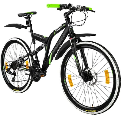 Produktbild von Galano Volt DS Mountainbike Fully ab 160 cm Jugendfahrrad schwarz/grün