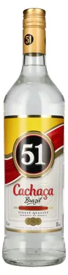 Produktbild von Companhia Müller de Bebidas Cachaça 51  40% vol NV Zuckerrohrbrand ( 1 x 1 L )