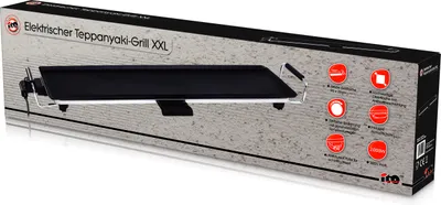 Produktbild von XXL Teppanyaki Grillplatte mit Antihaftbeschichtung, elektrischer Tischgrill, 2000 Watt, große Grillfläche
