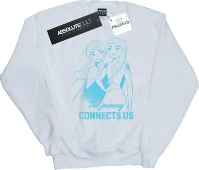 Produktbild von Disney - "Frozen 2 The Journey Connects Us" Sweatshirt für Damen BI18779 (S) (Weiß)