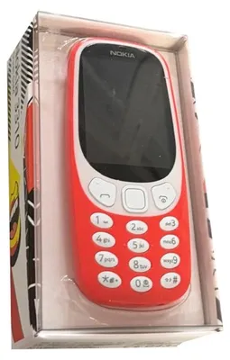 Produktbild von Nokia 3310 2G Mobiltelefon (2,4 Zoll Farbdisplay, 2MP Kamera, Bluetooth, Radio, MP3 Player, Dual Sim) Rot