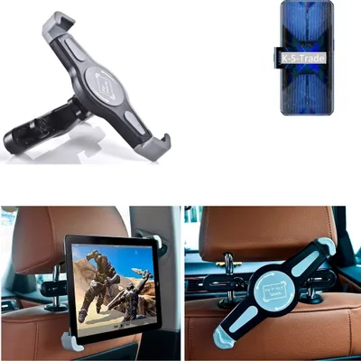 Produktbild von K-S-Trade Tablethalterung kompatibel mit Lenovo Smart Tab M10 FHD Plus Wi-Fi Alexa KFZ Kopfstützen Halterung 360° Auto Sitzhalterung Headrest Holder
