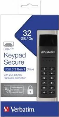 Obrázek produktu pro Verbatim Keypad Secure - USB-Flash-Laufwerk - verschlüsselt